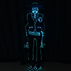 fiber optic suit with programmable controller