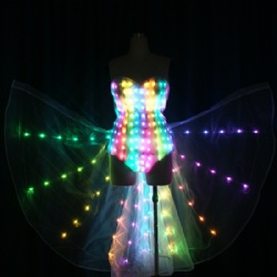 Led bikini dance wings