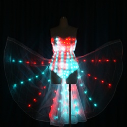 Led bikini dance wings