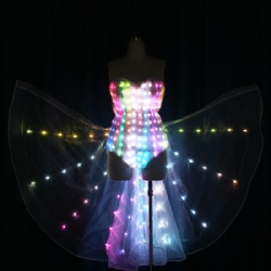 Led bikini dance wings