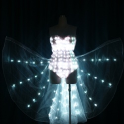 Led bikini dance wings