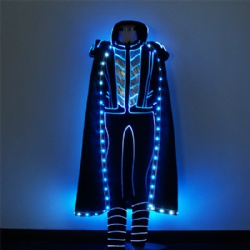 Led knight costume with cloak