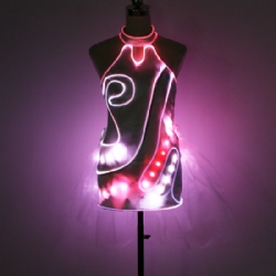 Led sexy light up dress