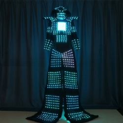 Led predator stilts costume