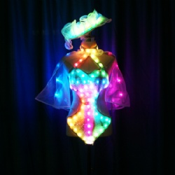 Led sexy bikini dance dress