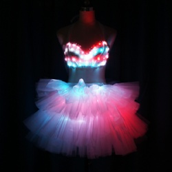 Led bra with short dress