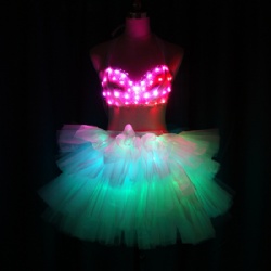 Led bra with short dress