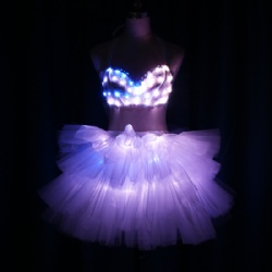 Led bra with short dress