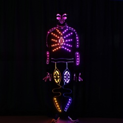 Led light performance costume