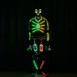 Led light performance costume