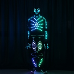 Led light performance costume