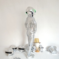 Human discoball mirror costume female