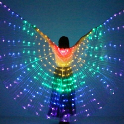 LED发光表演翅膀