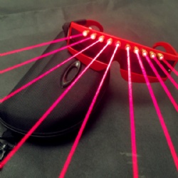 Red laser glasses