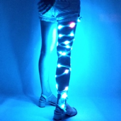 Led leg wraps DJ nightclub