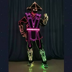 Programmable led tron dance costumes