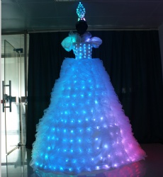 Led light stilt walker dress