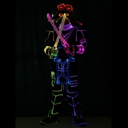 Light up dance warrior costumes