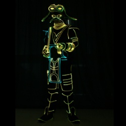 Light up dance warrior costumes