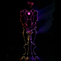 Led light Iron man performance costume