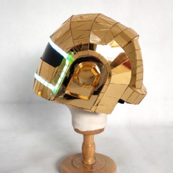 Led mirror helmet