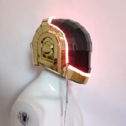 LED镜面托马斯蠢朋克表演头盔