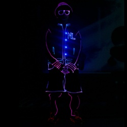 Led light tron dance costumes