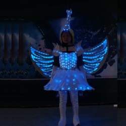 Led light cosplay costume dress