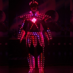 Led light performance costume