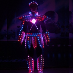 Led light performance costume