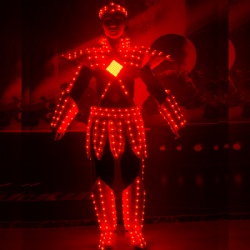 Led light performance costume