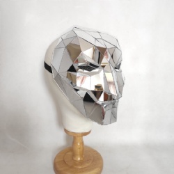 Break glass mirror mask DJ props