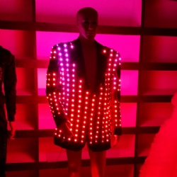 Light up led jacket for performance