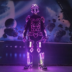 Customized led light performance outfit