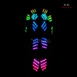 Light up led dance outfit