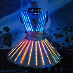 Led pixel performance dress