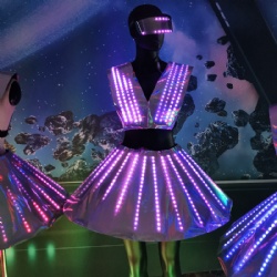 Led pixel performance dress