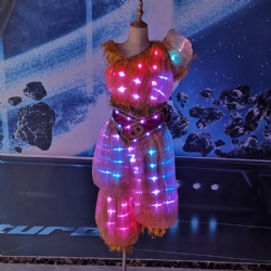 Led kids performance costume