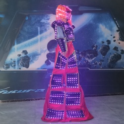 Led luminous performance stilt costume