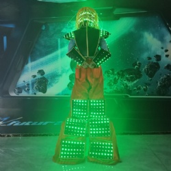Led luminous performance stilt costume
