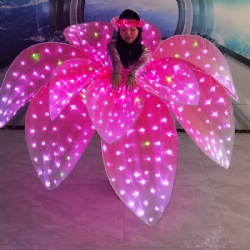 Led flower performance costume