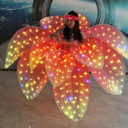 Led flower performance costume