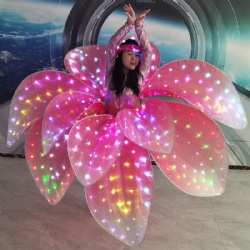 Led flower performance costume