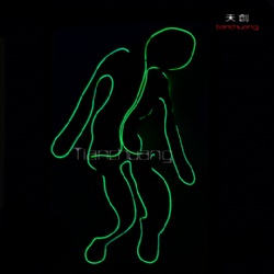 Light up led tron dance suit