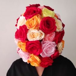 Flower ball headwear flower dress