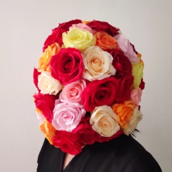 Flower ball headwear flower dress
