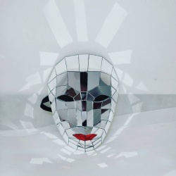 Red lips mirror felmale  mask