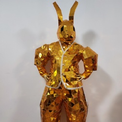 Mirror bunny rabbit performance costume