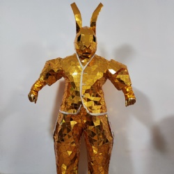 Mirror bunny rabbit performance costume