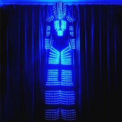 Led walk stilts robot costume